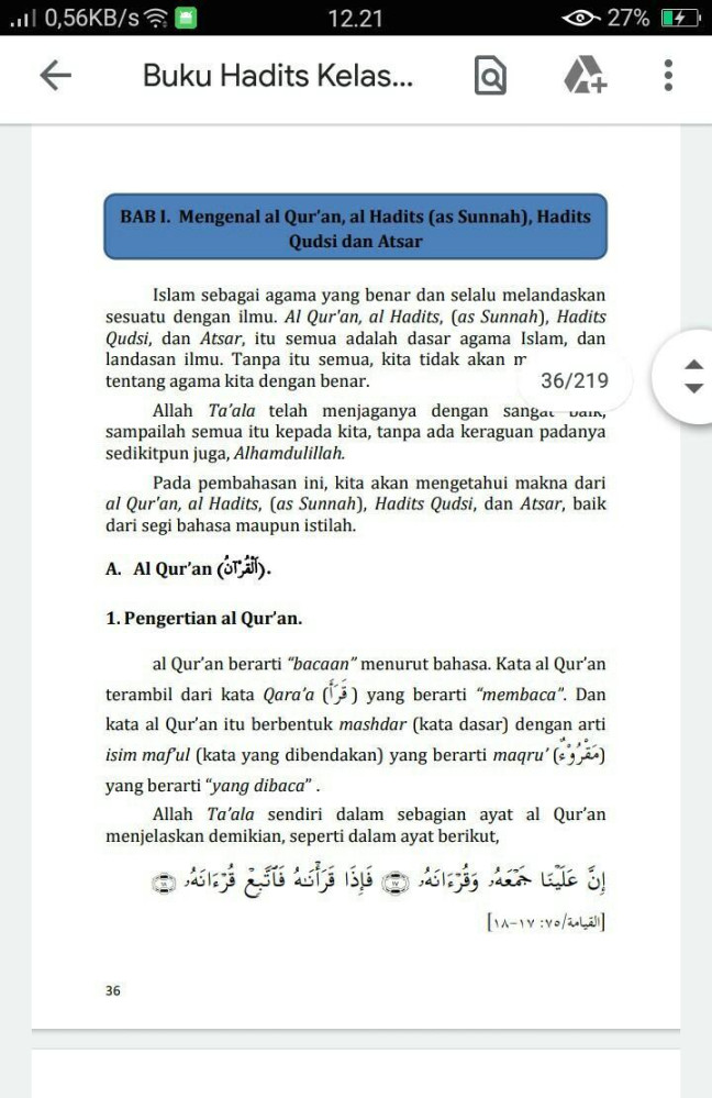 Jelaskan pengertian al quran menurut bahasa dan istilah​ - Brainly