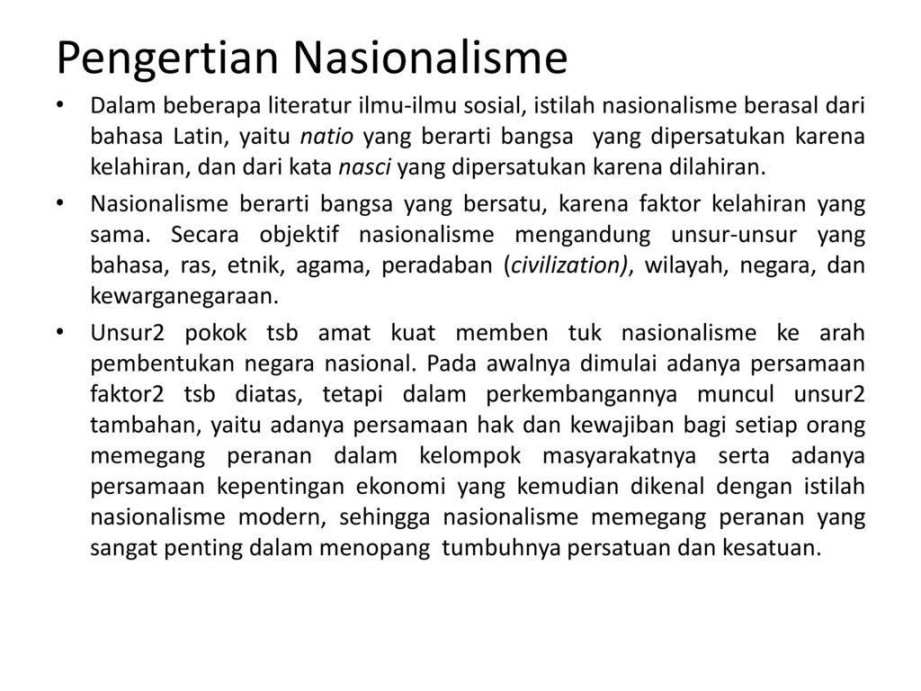 konsep nasionalisme menurutmu - Brainly.co