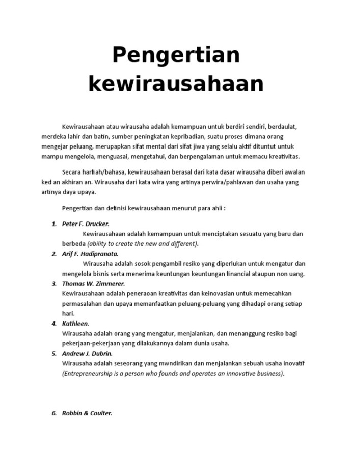 Pengertian Kewirausahaan  PDF