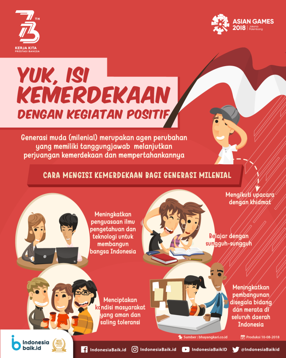 Yuk, Isi Kemerdekaan Dengan Kegiatan Positif  Indonesia Baik