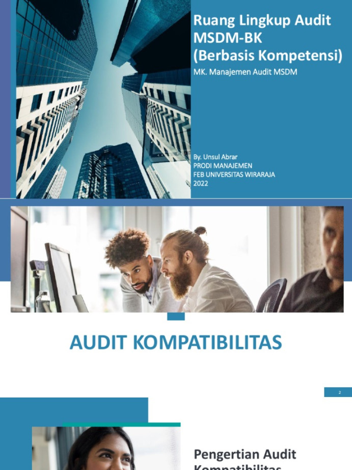 Ruang Lingkup Audit MSDM-BK (Berbasis Kompetensi)  PDF